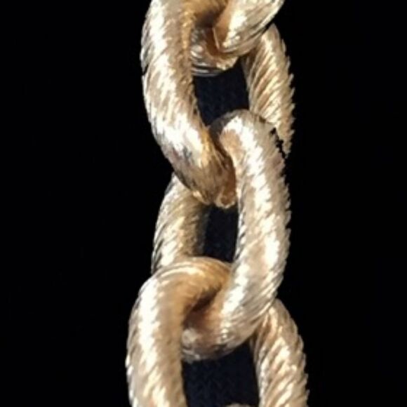 Huge Gold Multi Chain/Lucite Runway Necklace - Picture 4 of 8
